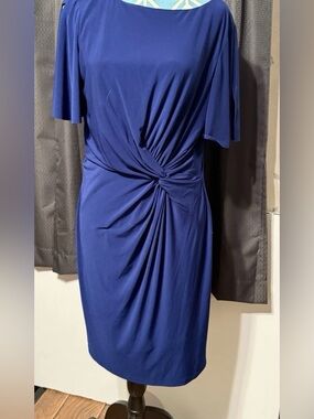 Lauren Ralph Lauren Womens Size 16 Blue Dress